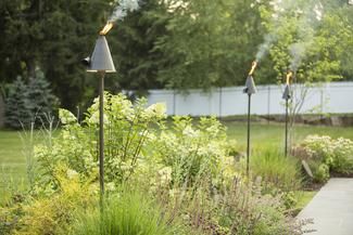 Landscape lighting - tiki torches